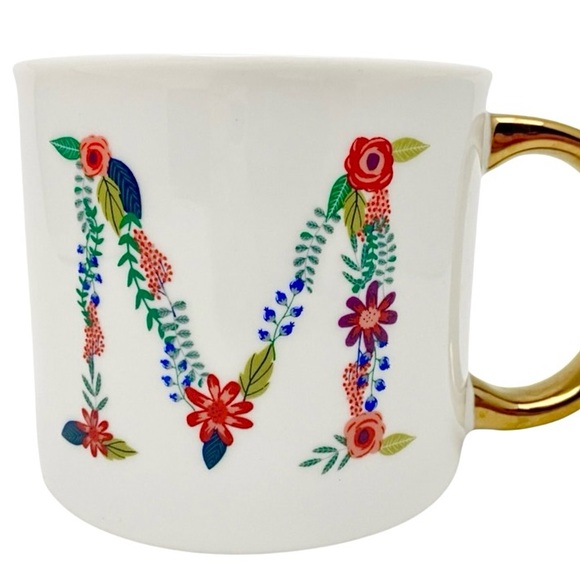 OPALHOUSE Initial “M” Porcelain Mug Cup - Picture 3 of 6